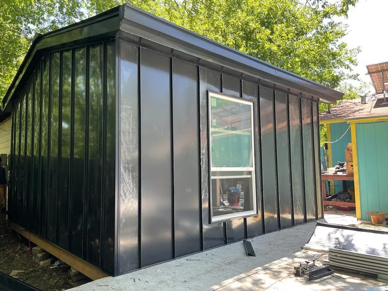 Black standing seam metal wall panels for Roof Inspection in Bel Air